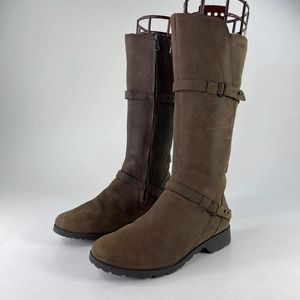 Teva De La Vina Women's Waterproof Riding Tall Boots US 7 Brown Leather